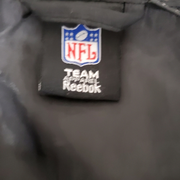 Reebok SAN FRANCISCO 49ERS Windbreaker Jacket XL Black Gray White Y2K Light SI - Picture 4 of 13